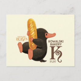 Kowalski Bakery - Niffler Med Bröd Vykort