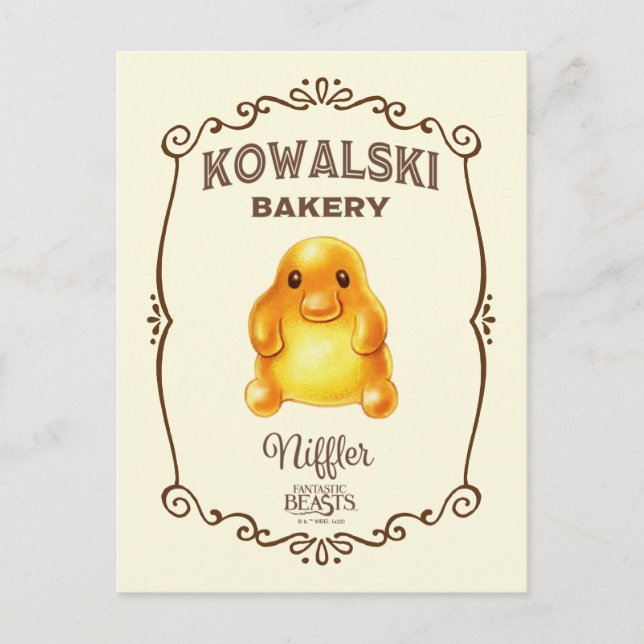 Kowalski Bakery - Niffler Vykort (Framsida)