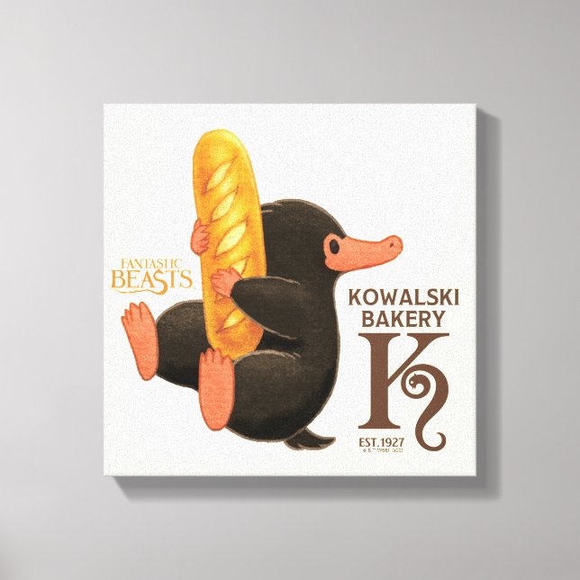Kowalski Bakery - Niffler with Bread Canvastryck (Framsida)