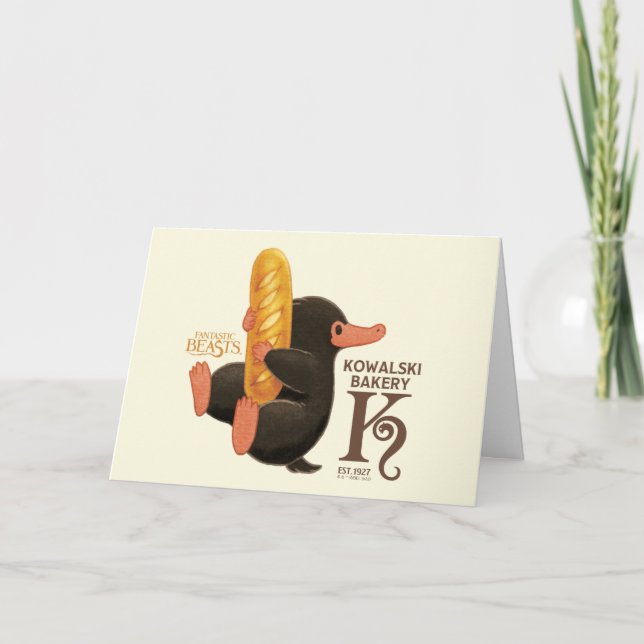 Kowalski Bakery - Niffler With Bread Kort (Framsida)