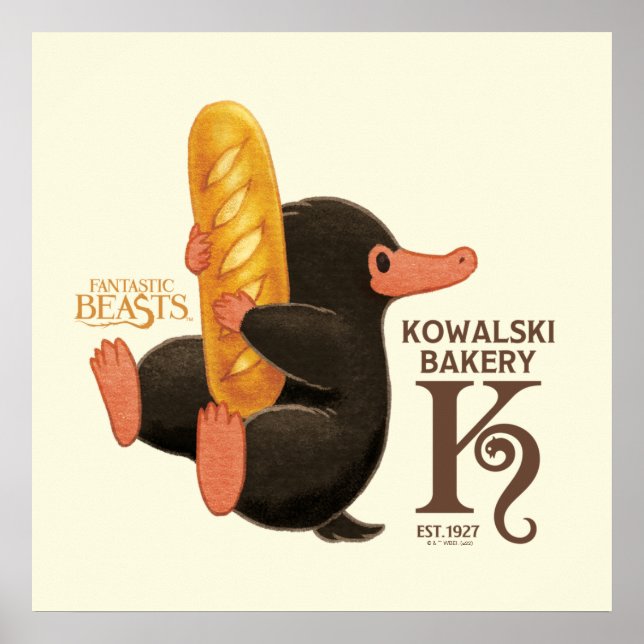 Kowalski Bakery - Niffler with Bread Poster (Framsidan)