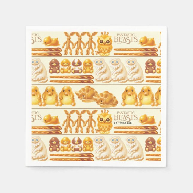 Kowalski Bakery Rows of Treats Pattern Pappersservett (Framsidan)