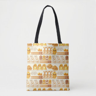 Kowalski Bakery Rows of Treats Pattern Tygkasse