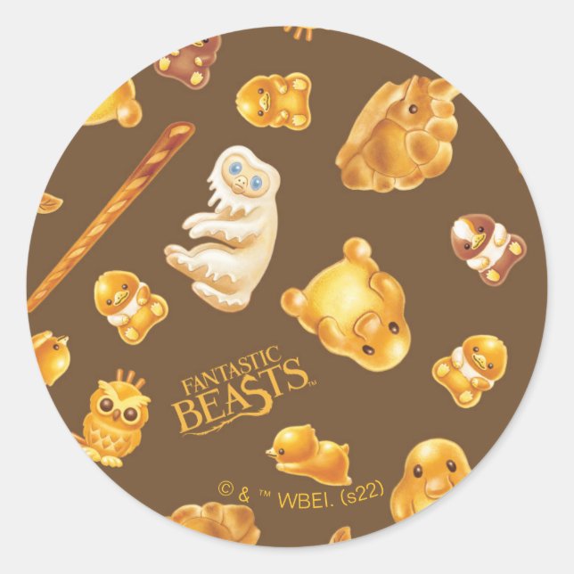Kowalski Bakery Toss Mönster Runt Klistermärke (Framsida)