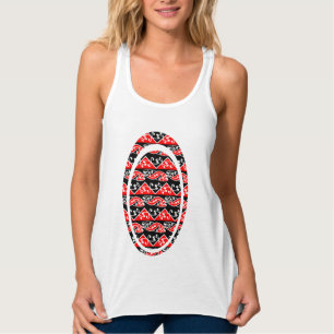 Kowhaiwhai Traditional Maori Koru Mönster Linne Med Racerback
