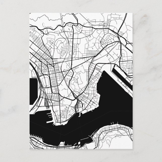 Kowloon Hong Kong Map Vykort (Framsida)
