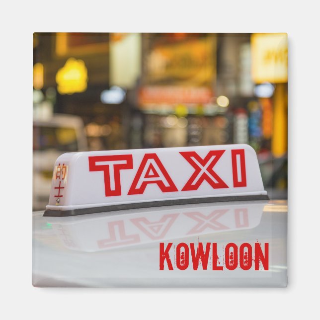 Kowloon Taxi i Urban Hong Kong Magnet (Framsidan)