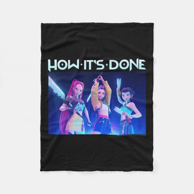 Kp Demon Hunters Halloween How It's Done Huntrix G Fleecefilt (Framsidan)