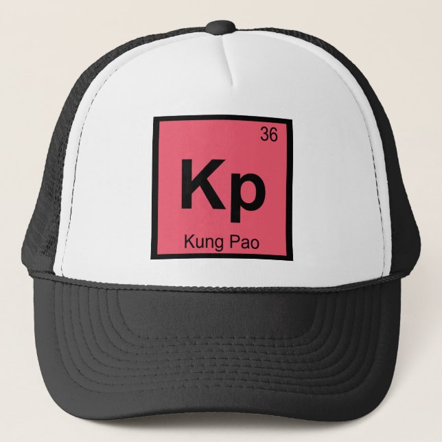 Kp - Kung Pao Kemisk Periodiska Systemets Symbol Truckerkeps (Framsida)