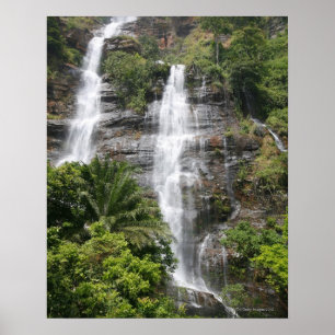Kpalime vattenfall. Central Togo, västra afrika 2 Poster