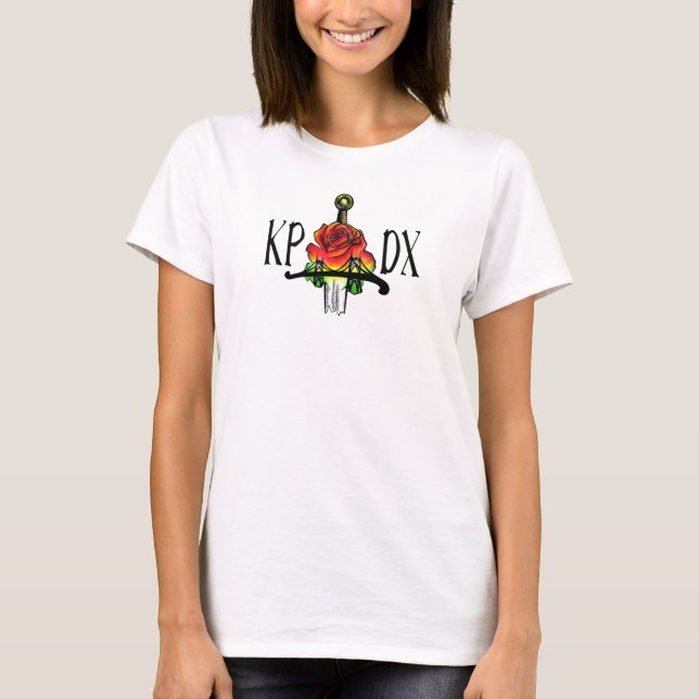 KPDX-kvinna vit för T-tröja Tee Shirt (Framsida)