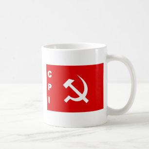 KPI-flagga kommunistparti av Indien Kaffemugg