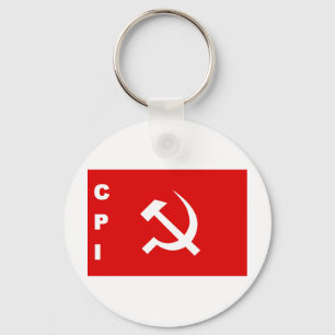 KPI-flagga kommunistparti av Indien Nyckelring