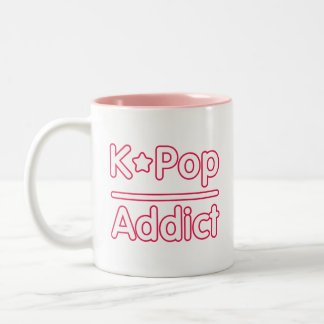 Kpop Addict Två-Tonad Mugg