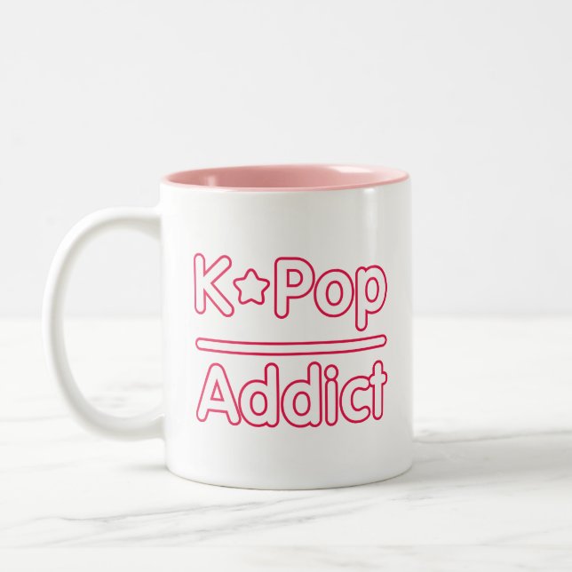 Kpop Addict Två-Tonad Mugg (Vänster)