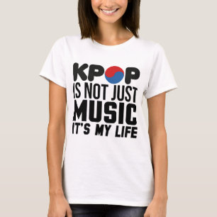 Kpop är min diagram för livmusikslogan t-shirt