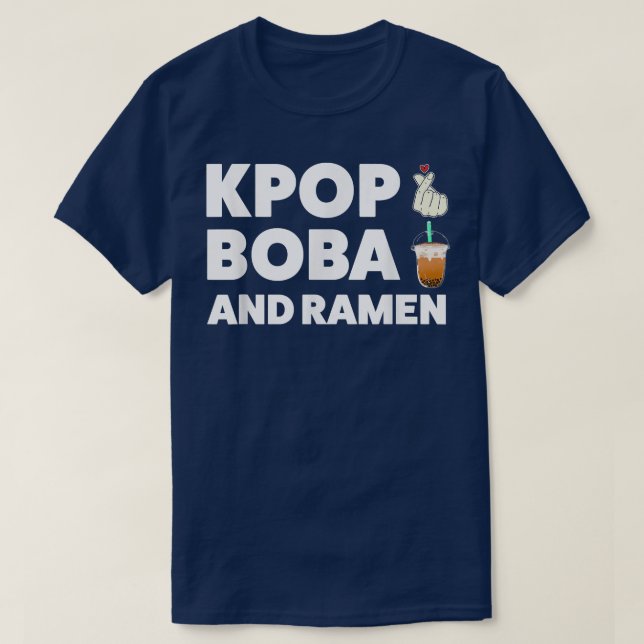 Kpop boba och Nyans K-pop-girl T Shirt (Design framsida)