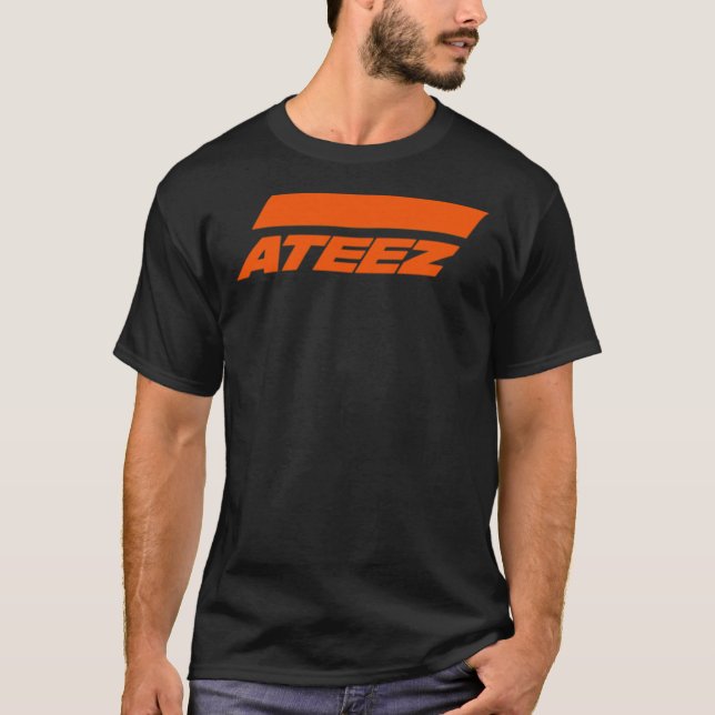 KPOP BOY GROUP ATEEZ OFFICIAL LOGO Classic T-Shirt (Framsida)