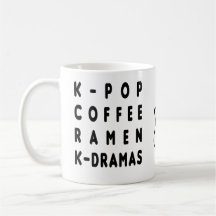 KPOP COFFEE RAMEN KDRAMA COFFEE MUGG