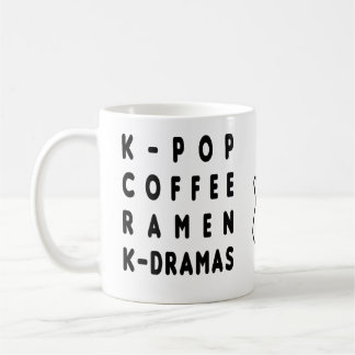 KPOP COFFEE RAMEN KDRAMA COFFEE MUGG