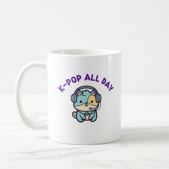 Kpop Cute Coffee Mug Gift Kaffemugg (Vänster)