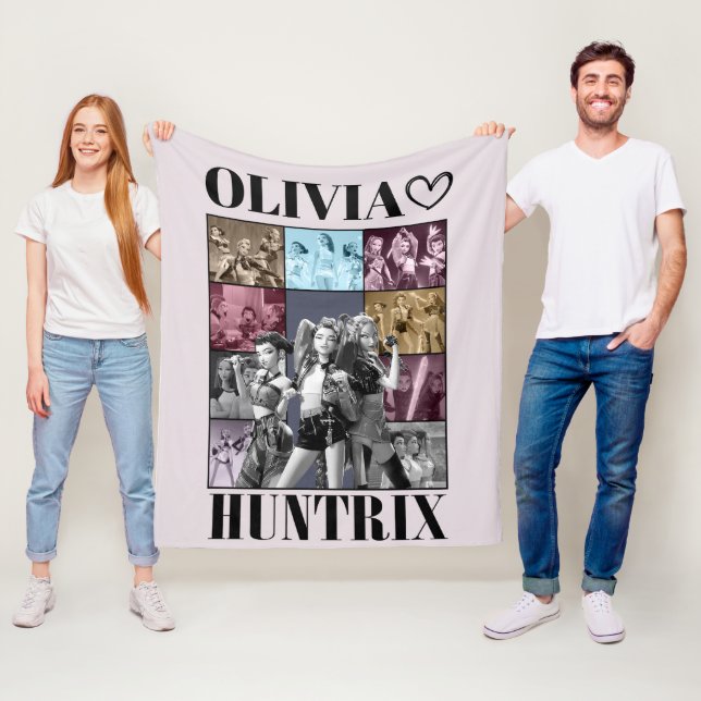 KPop Demon Hunters Blanket, Huntrix Fleecefilt (På plats)