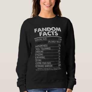 Kpop Fandom Kdrama Nutrition Facts T Shirt