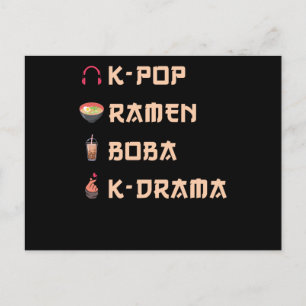 KPOP Gift Vykort