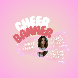 Kpop Idol Birthday Fancafe Stil Cheer Banner Poster