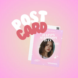 Kpop Idol Födelsedag Fankafé Stil Postkort Vykort