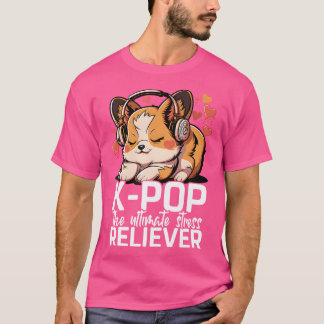 Kpop Items Bias Corgi Hund Koreansk pop Merch K-Po T Shirt