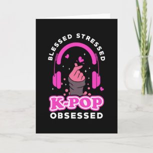 Kpop K-pop Fläkt Girl Kort