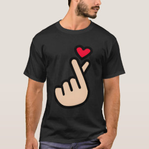 Kpop Koreansk Finger Han Symbol I Kärlek You Saran T Shirt