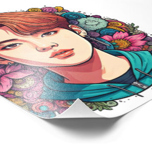 kpop kpopfan kpopfanart kpopidol kpopDrawing kpopp Fototryck