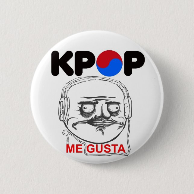 KPop Me gusta Meme , i like Knapp (Framsida)