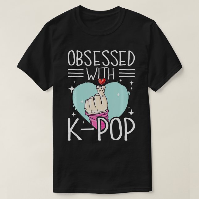 KPop Mode för Fläkt av korean KDrama & Merchandi T Shirt (Design framsida)
