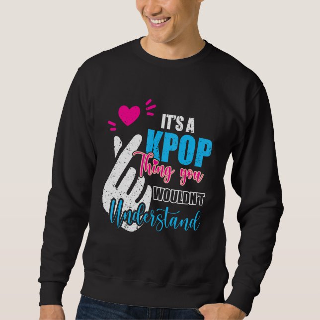 Kpop Mode Kpop Lång Ärmad Tröja (Framsida)