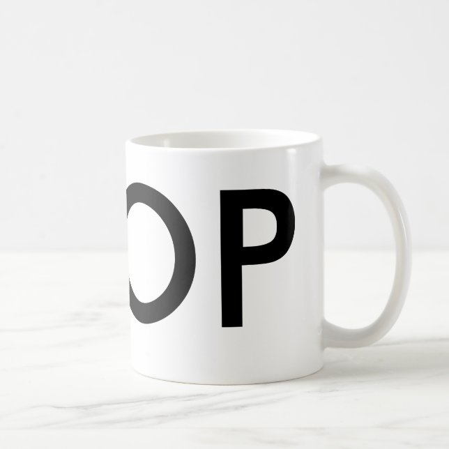 Kpop | Music Fläkt Gift svartvitt Kaffemugg (Höger)