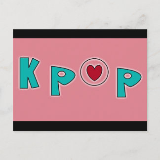 KPOP-musik Vykort