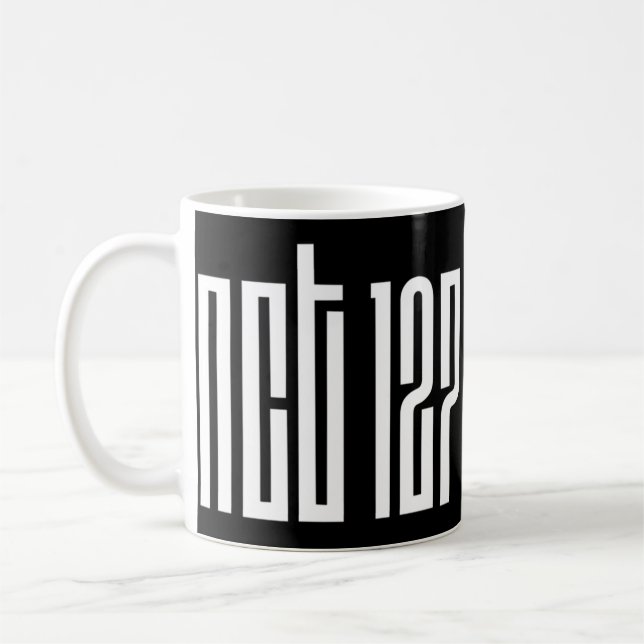 Kpop NCT 127 Blockerar all logotyp för manlig grup Kaffemugg (Vänster)
