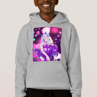 KPop Rosa Lila Barn Anime Tröja