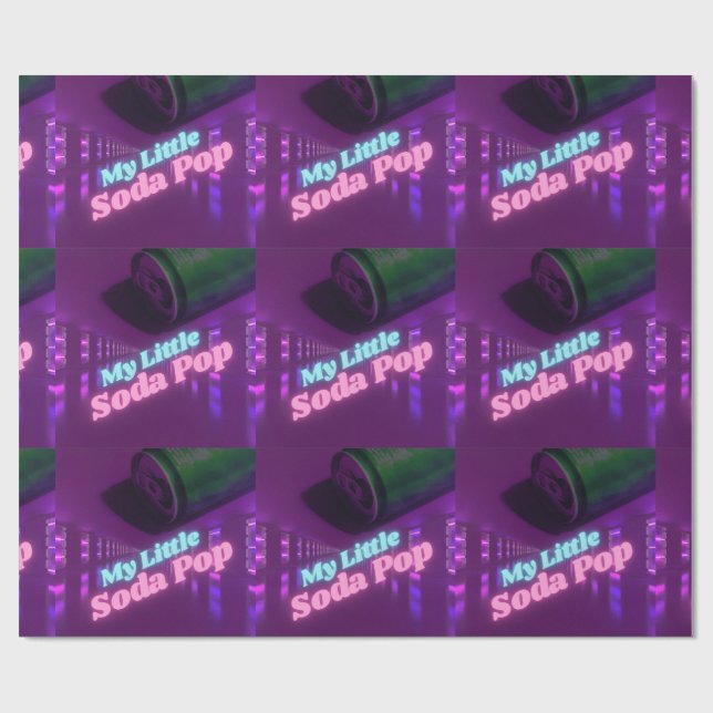 Kpop Soda Pop Wrapping papper Presentpapper (Platt)