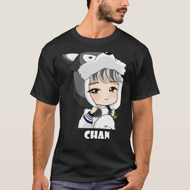 KPOP STRAY KIDS BANG CHAN CHIBI Classic T-Shirt (Framsida)