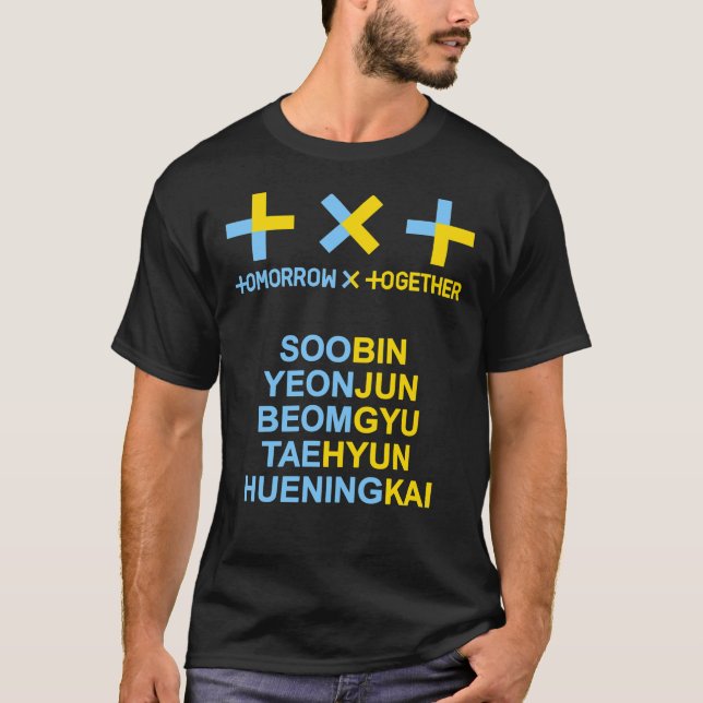 KPOP TXT OFFICIELL LOGOTYP OCH NAMN Classic T-S T Shirt (Framsida)