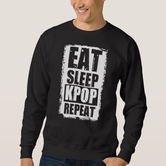 Kpop Upprepa Kpop Kpop Mode Kpop Music Kpo Lång Ärmad Tröja (Framsida)