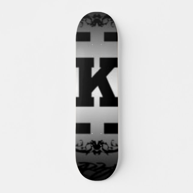 kr3w-logo old school skateboard bräda 21,6 cm (Framsida)