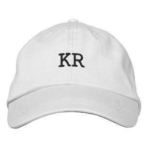 KR Bokstav Dashing Stunning-Stilig Behaglig-Hatt Broderad Keps