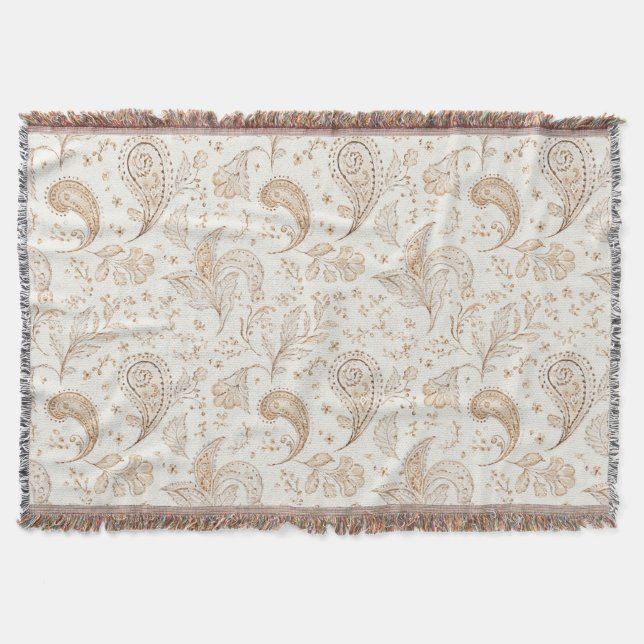 Kräämbrun Boho Boheme Filt (Framsidan)