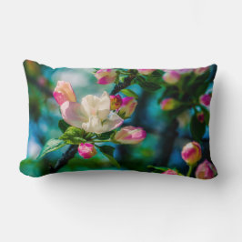 Krabapple-blommor och -knoppar lumbarkudde