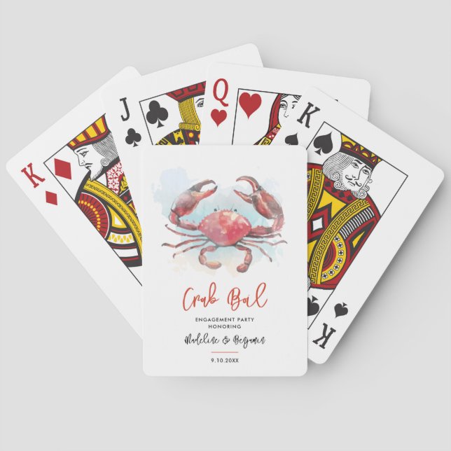 Krabb Kok Engagemang Par Seafood Fest Casinokort (Baksidan)